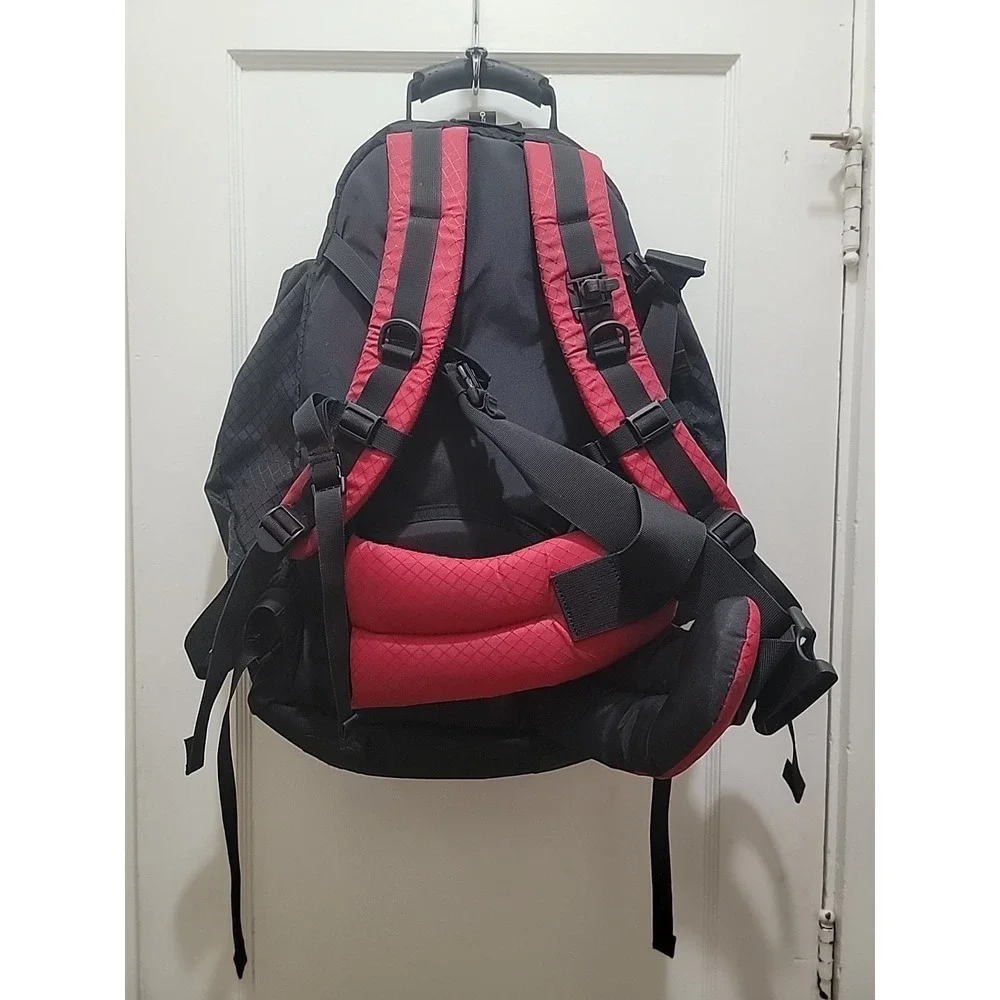 LARGE CABELA'S Hiking Camping Bag Tactical Backpack Outdoor Travel Red Lumbar